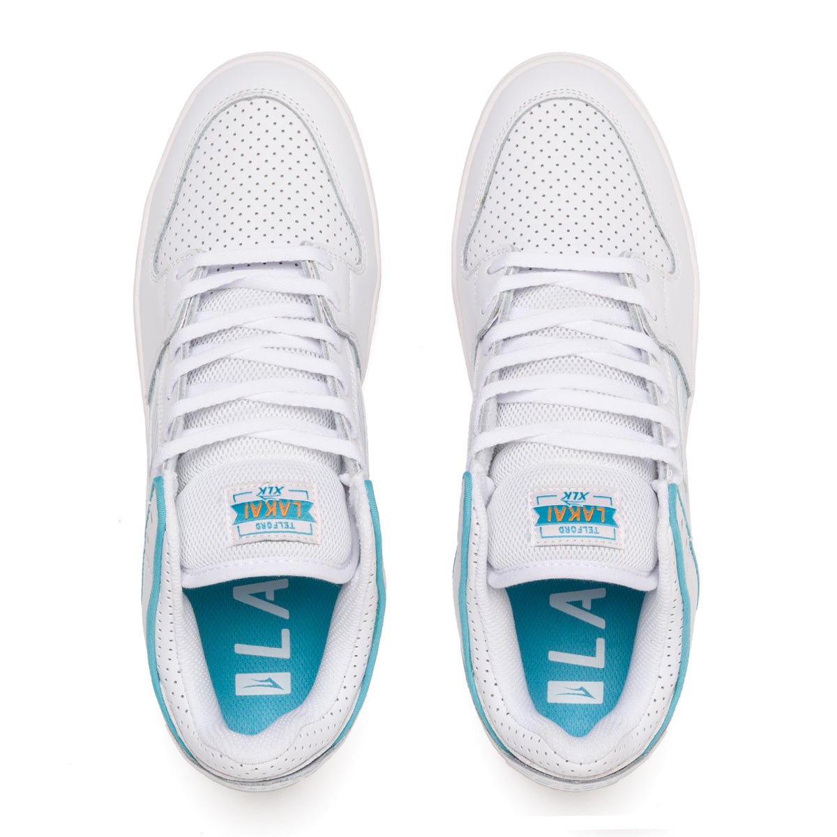 LAKAI Telford Low Shoes - White Leather - 10US