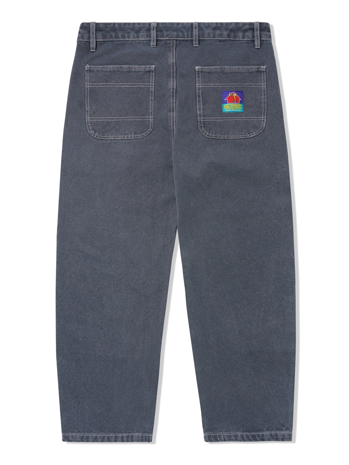 BUTTER GOODS Washed Canvas Double Knee Pants - Slate