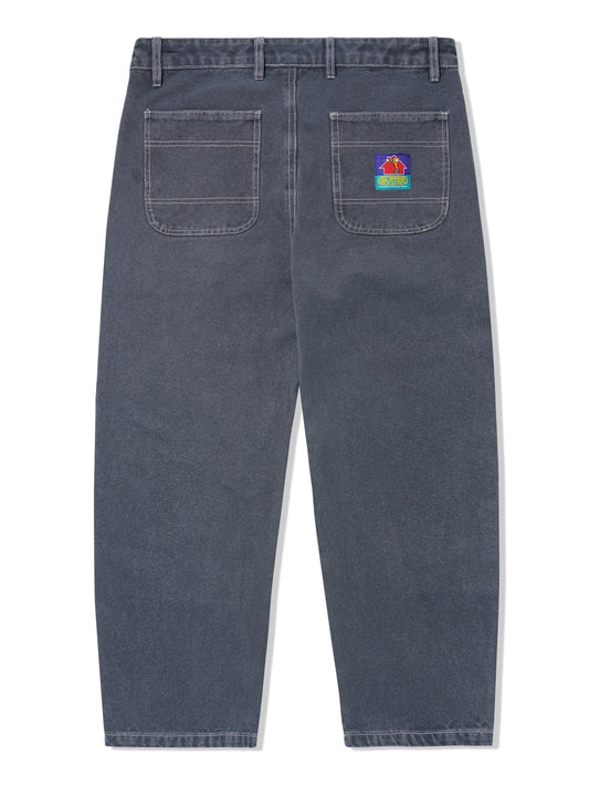 BUTTER GOODS Washed Canvas Double Knee Pants - Slate