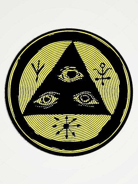 สติ๊กเกอร์WELCOME VERTIGO 3" - ดำ/มะนาว