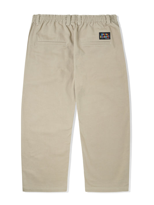 BUTTER GOODS Wide Leg Pants - Khaki