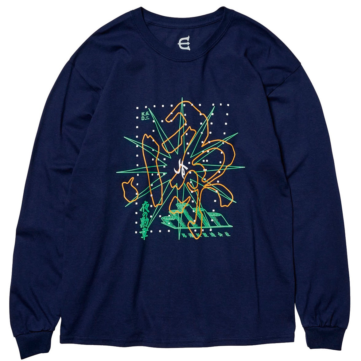 เสื้อยืด Evisen tyrell L/S - สีกรมท่า