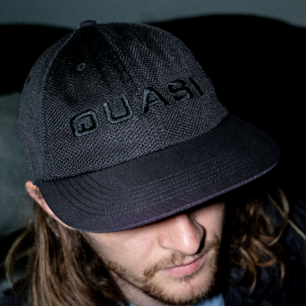 QUASI Perf Black 6 Panel Cap