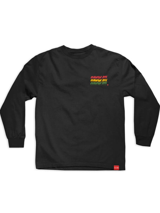 CHOCOLATE Sound System Comfort L/S เสื้อยืด - สีดำ