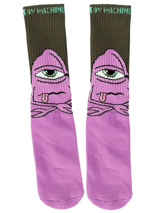 ถุงเท้า TOY MACHINE Bored Sect - สีฟ้า/ลาเวนเดอร์