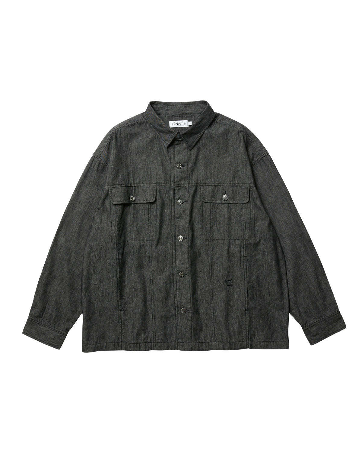 EVISEN 2nd Chambray Denim Shirt - Black