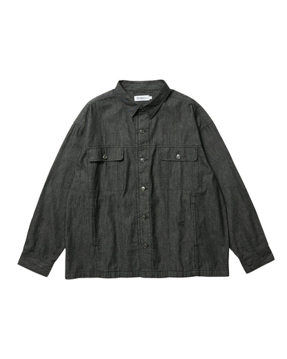EVISEN 2nd Chambray Denim Shirt - Black