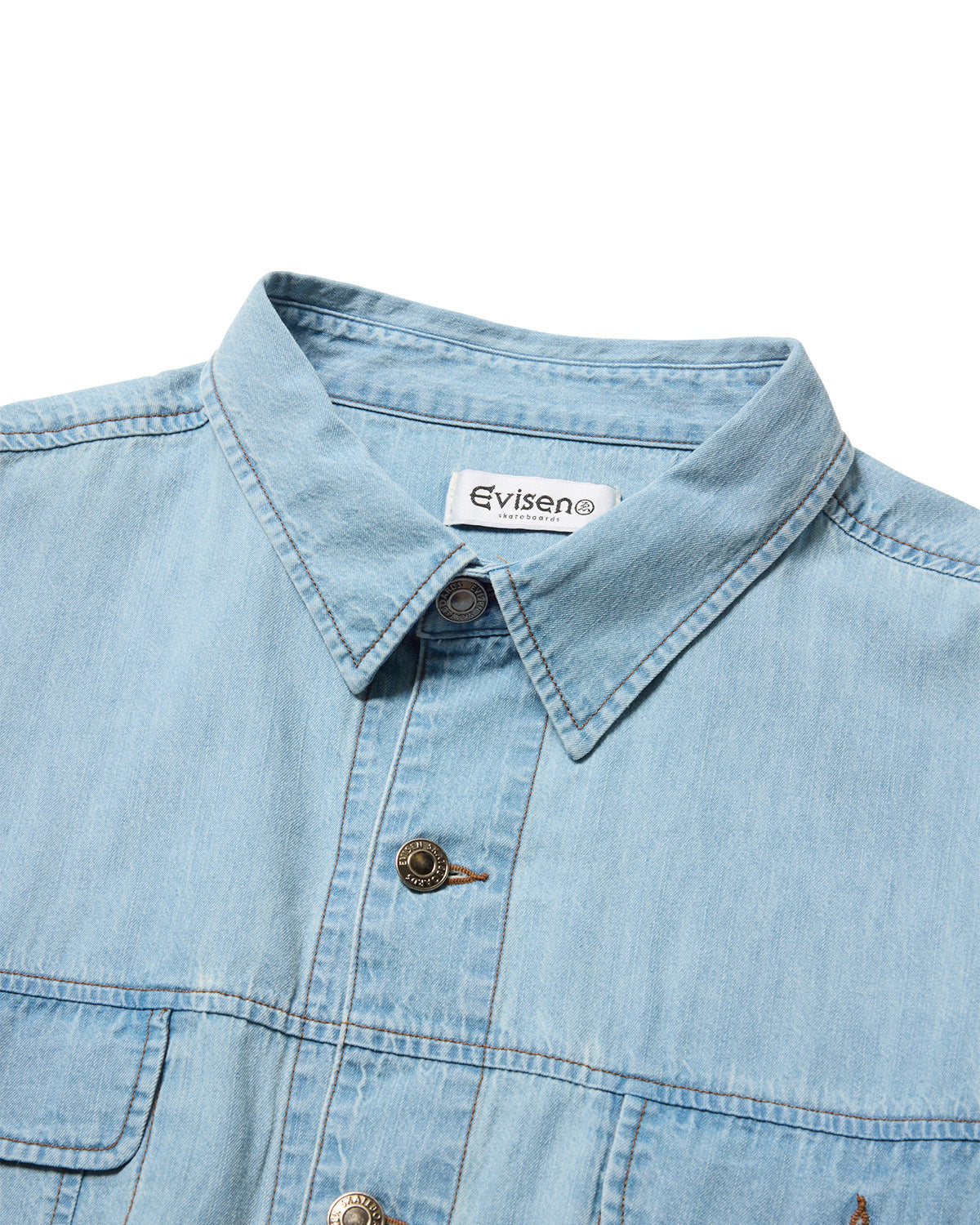 EVISEN 2nd Chambray Denim Shirt - Black
