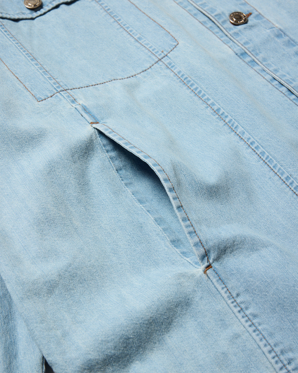 EVISEN 2nd Chambray Denim Shirt - Black