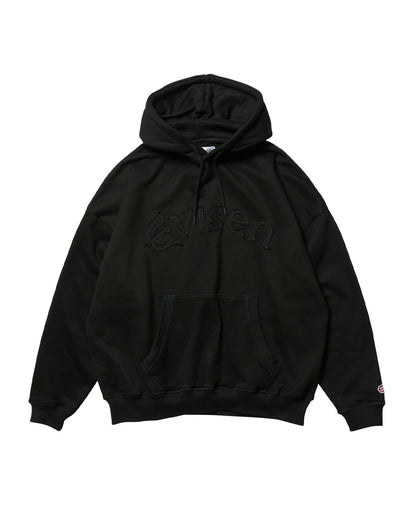 EVISEN Arch Logo Patch Hoodie - Black