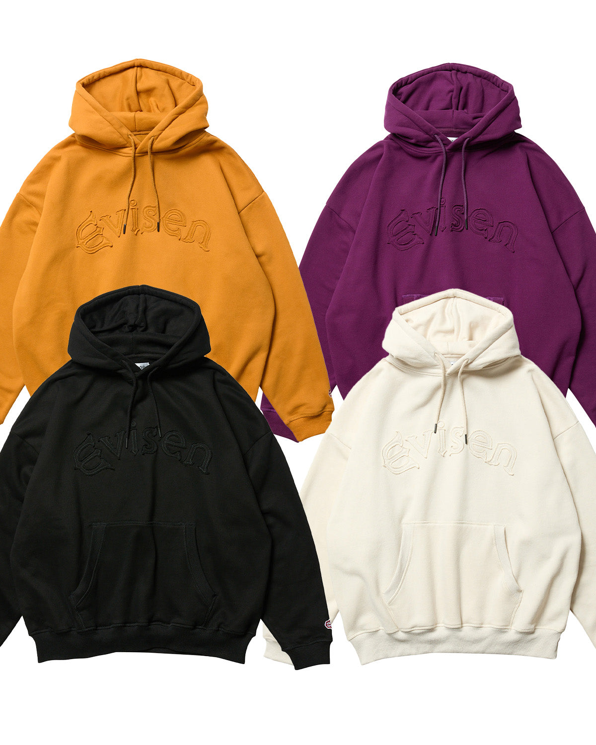 EVISEN Arch Logo Patch Hoodie - Mustard