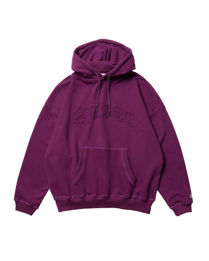 EVISEN Arch Logo Patch Hoodie - Purple