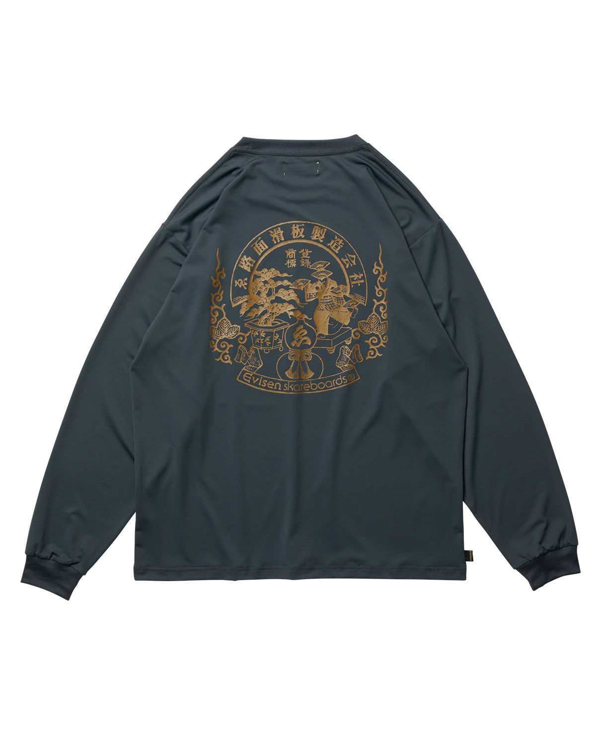EVISEN Emblem Pocket Tech L/S Tee - Dark Navy