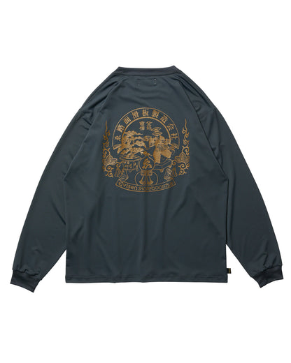 EVISEN Emblem Pocket Tech L/S Tee - Dark Navy