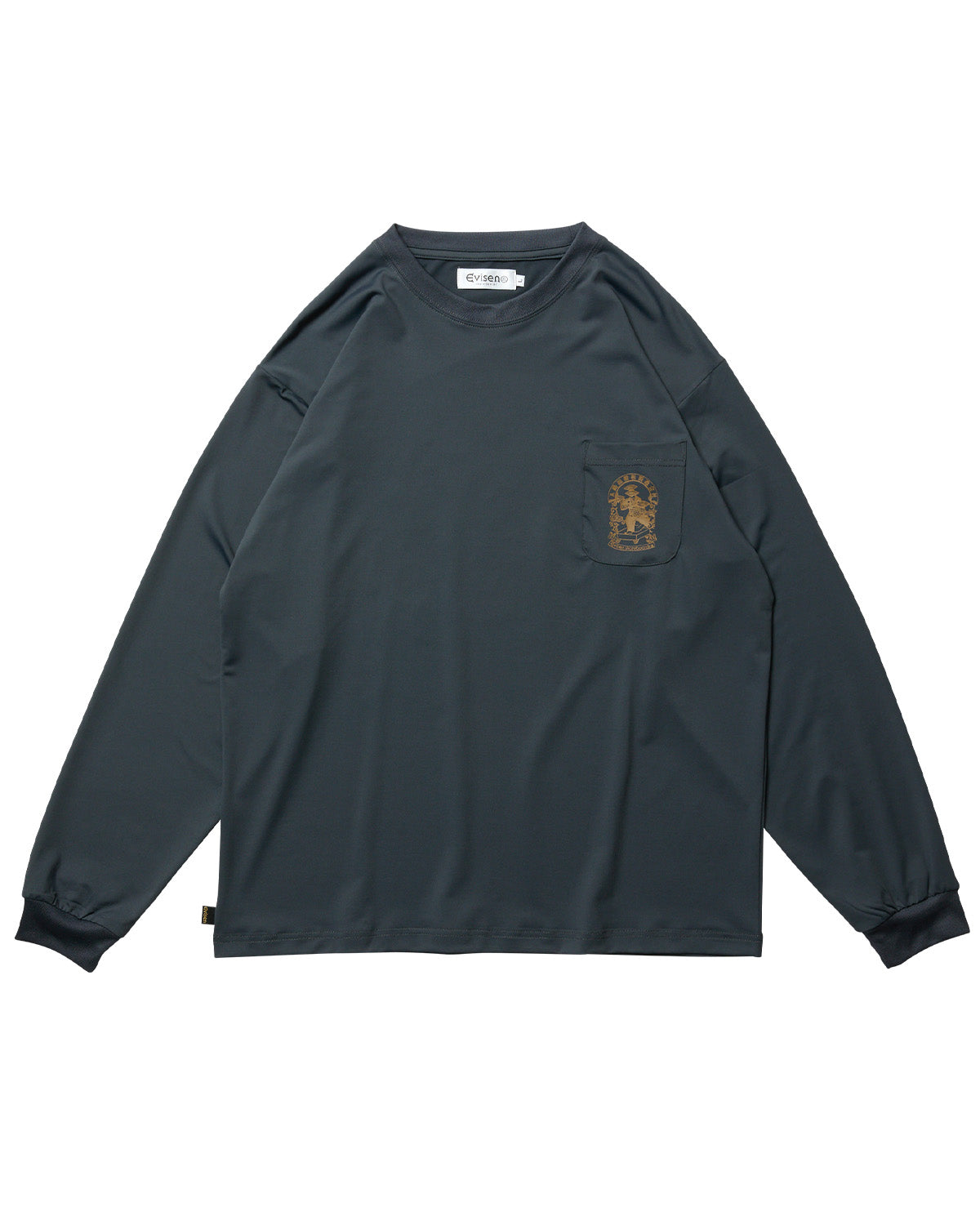 EVISEN Emblem Pocket Tech L/S Tee - Dark Navy