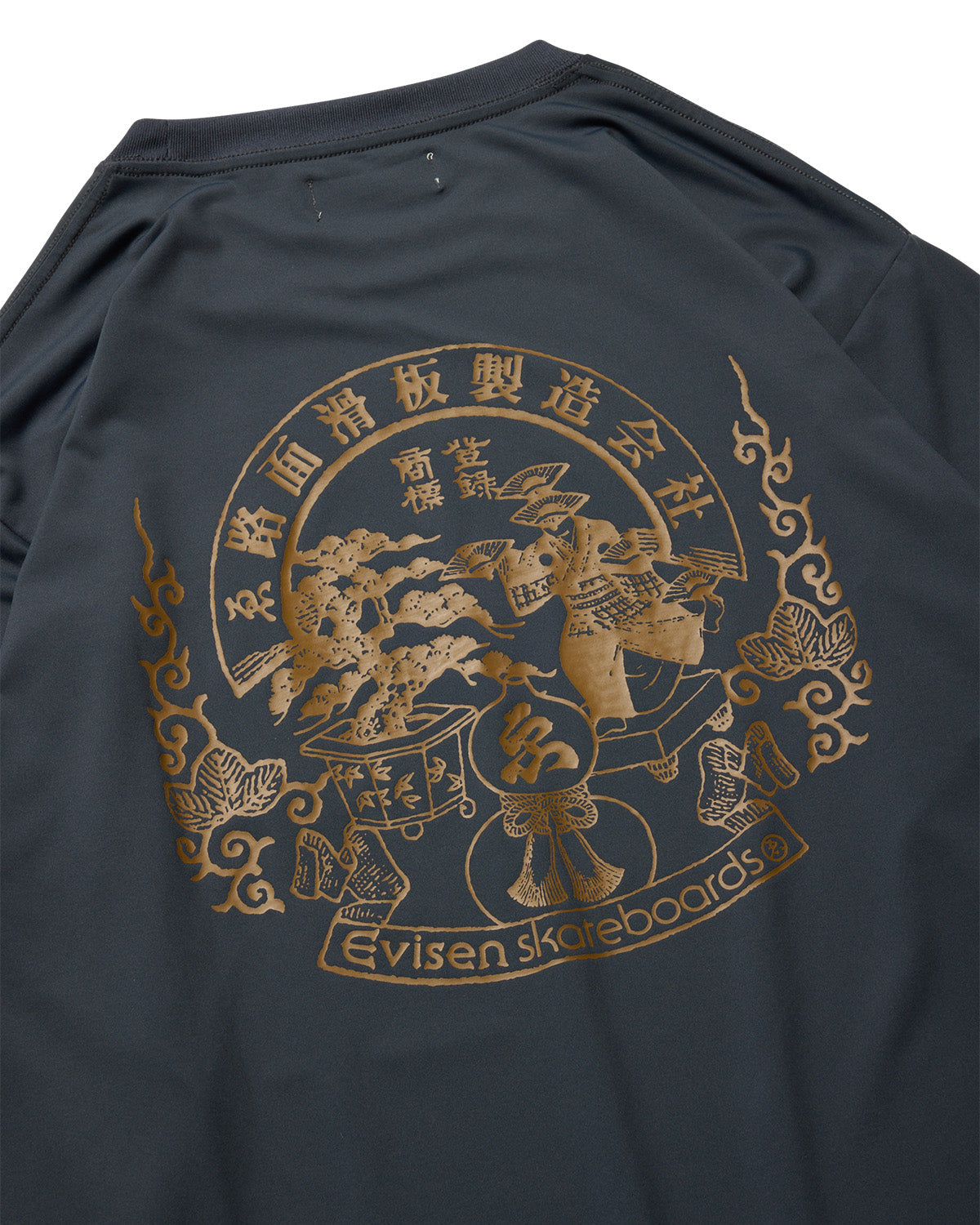 EVISEN Emblem Pocket Tech L/S Tee - Dark Navy