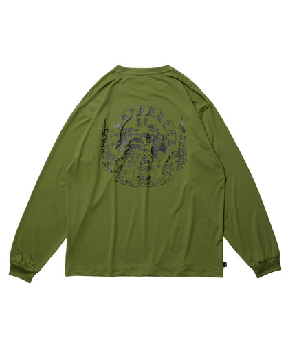 EVISEN Emblem Pocket Tech L/S Tee - Forest