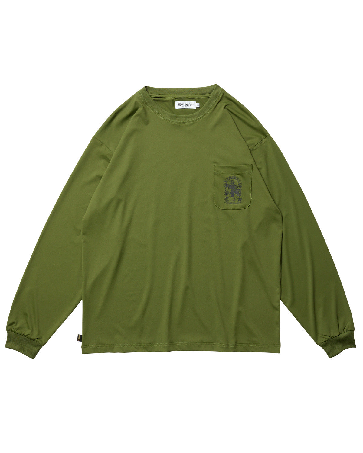 EVISEN Emblem Pocket Tech L/S Tee - Forest
