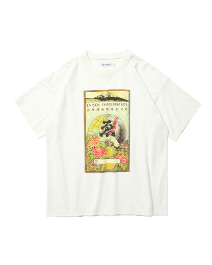 EVISEN Globe Label Tee - White