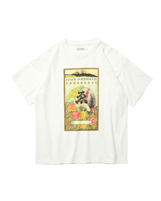 EVISEN Globe Label Tee - White