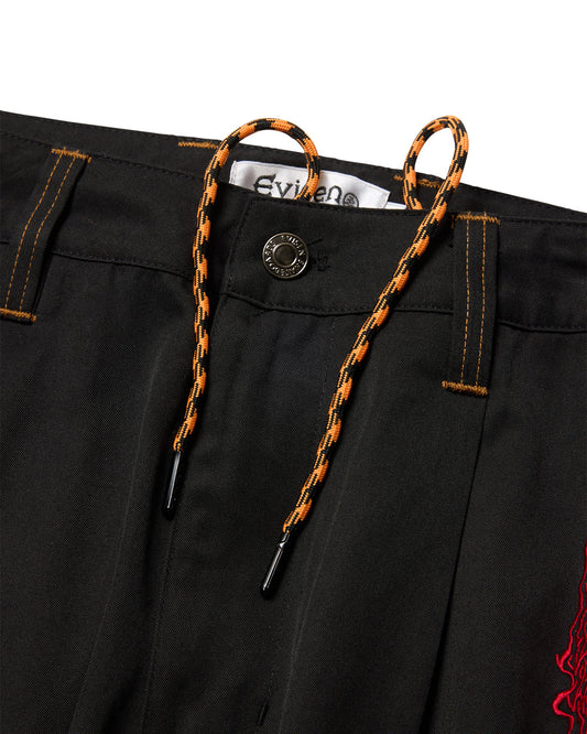 EVISEN Fire Bohemian Pants - Black