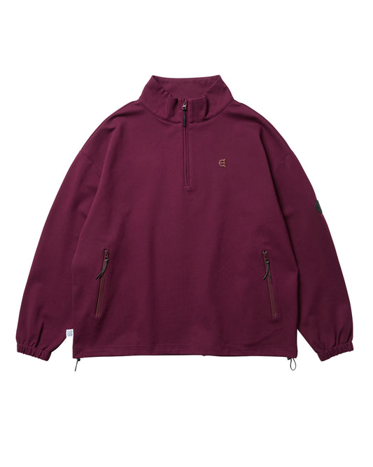 EVISEN Punch Half-Zip Sweat - Burgundy