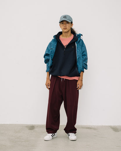 EVISEN Punch Half-Zip Sweat - Burgundy