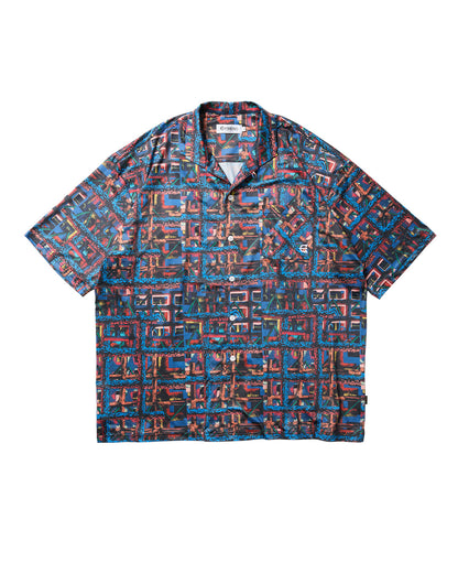 EVISEN Julien Open Shirt - Blue/Orange