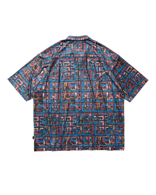 EVISEN Julien Open Shirt - Blue/Orange