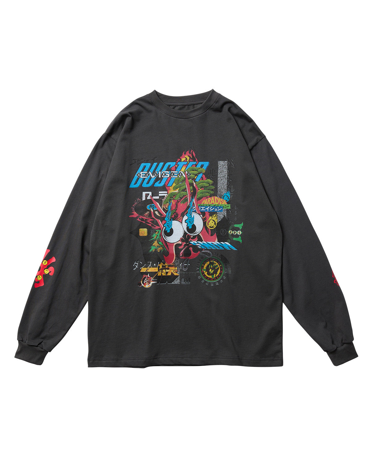 EVISEN Bastard L/S Tee - Charcoal
