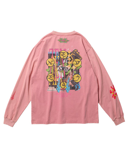 EVISEN Bastard L/S Tee - Pink