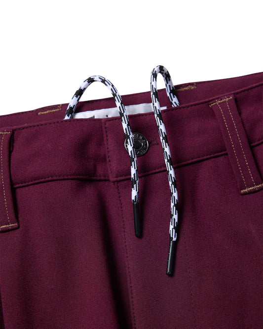 EVISEN Punch Bohemian Tech Pants - Burgundy