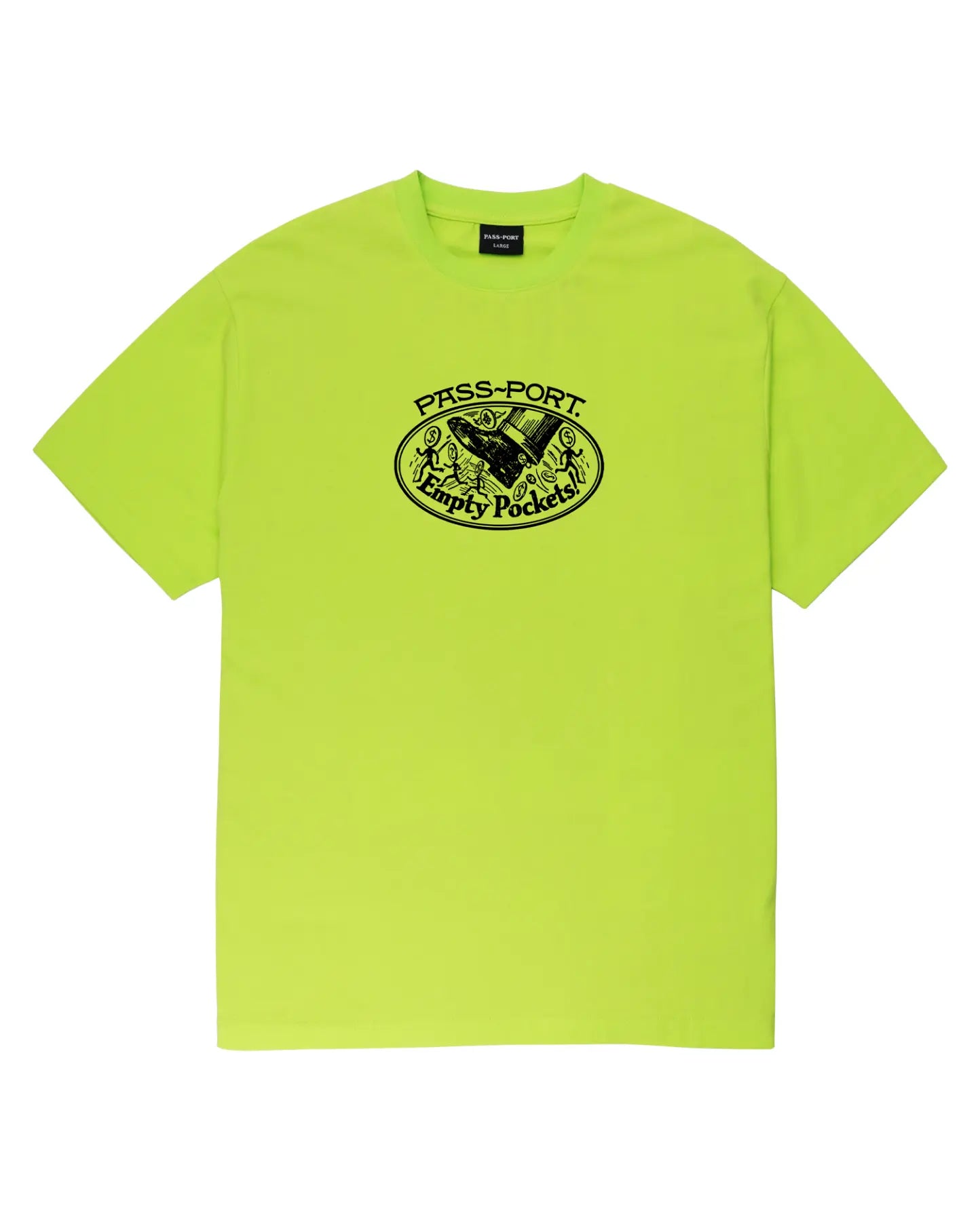 Passport Empty Pockets Tee - Safety Yellow