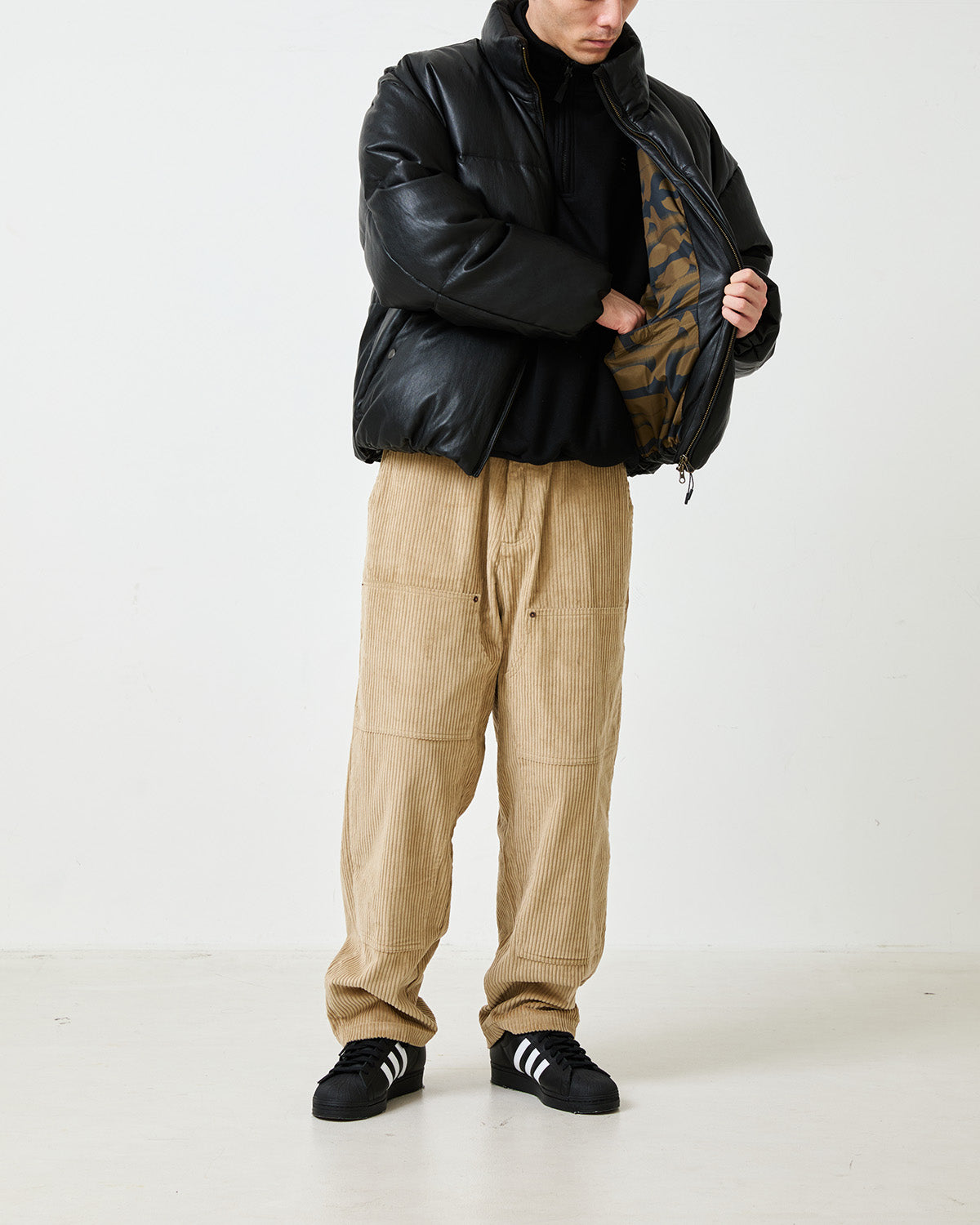EVISEN Bohemian Corduroy Work Pants - Khaki