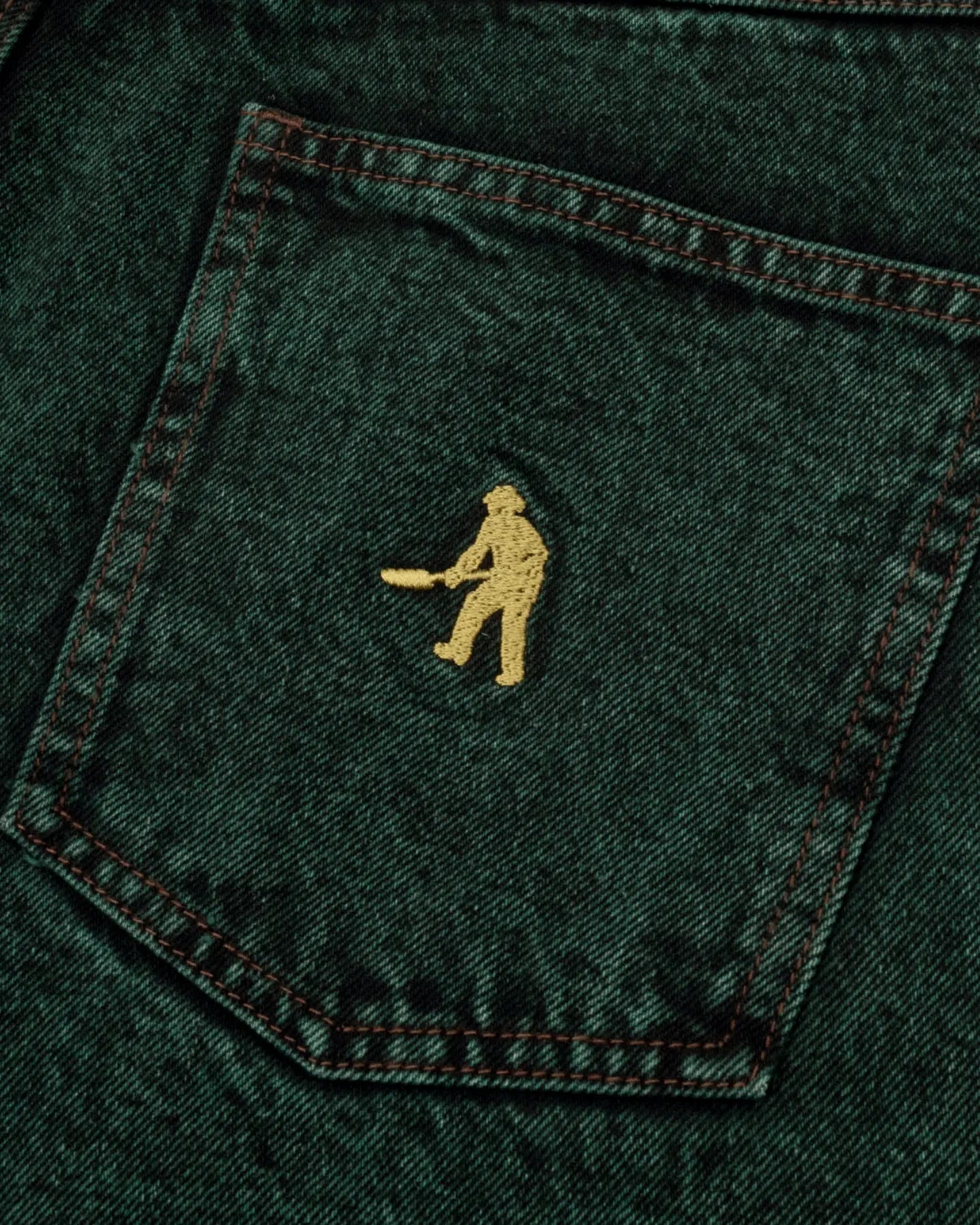 Passport Workers Club Jean - Over Dye Dark Green