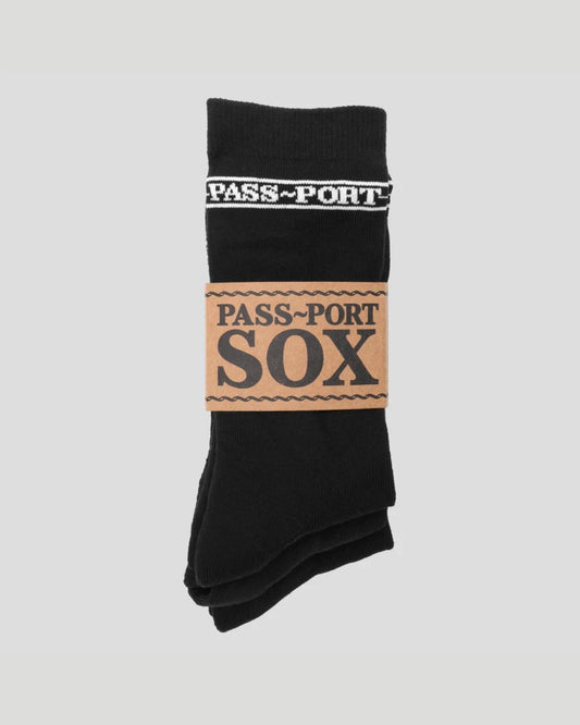 PASSPORT Hi Sox Set 3 pairs - All Black