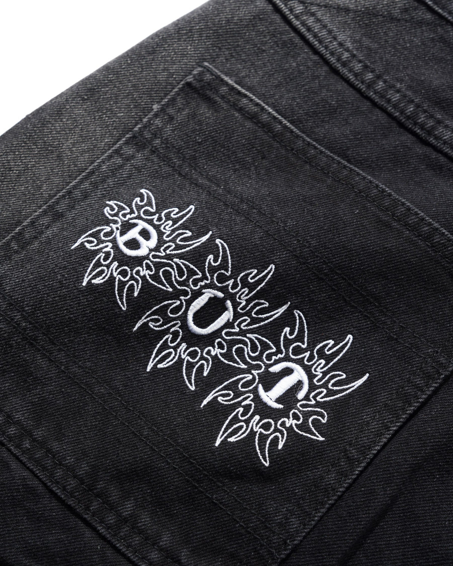 BUTTER GOODS Bronco Denim Jeans - Washed Black