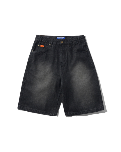 BUTTER GOODS Baggy Denim Shorts - Slub Black