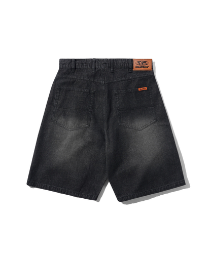 BUTTER GOODS Baggy Denim Shorts - Slub Black