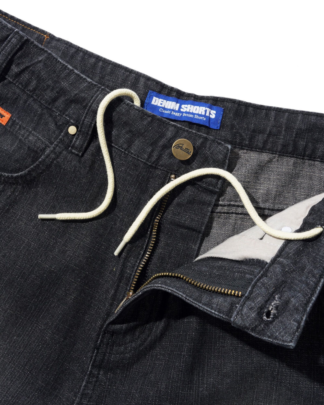 BUTTER GOODS Baggy Denim Shorts - Slub Black