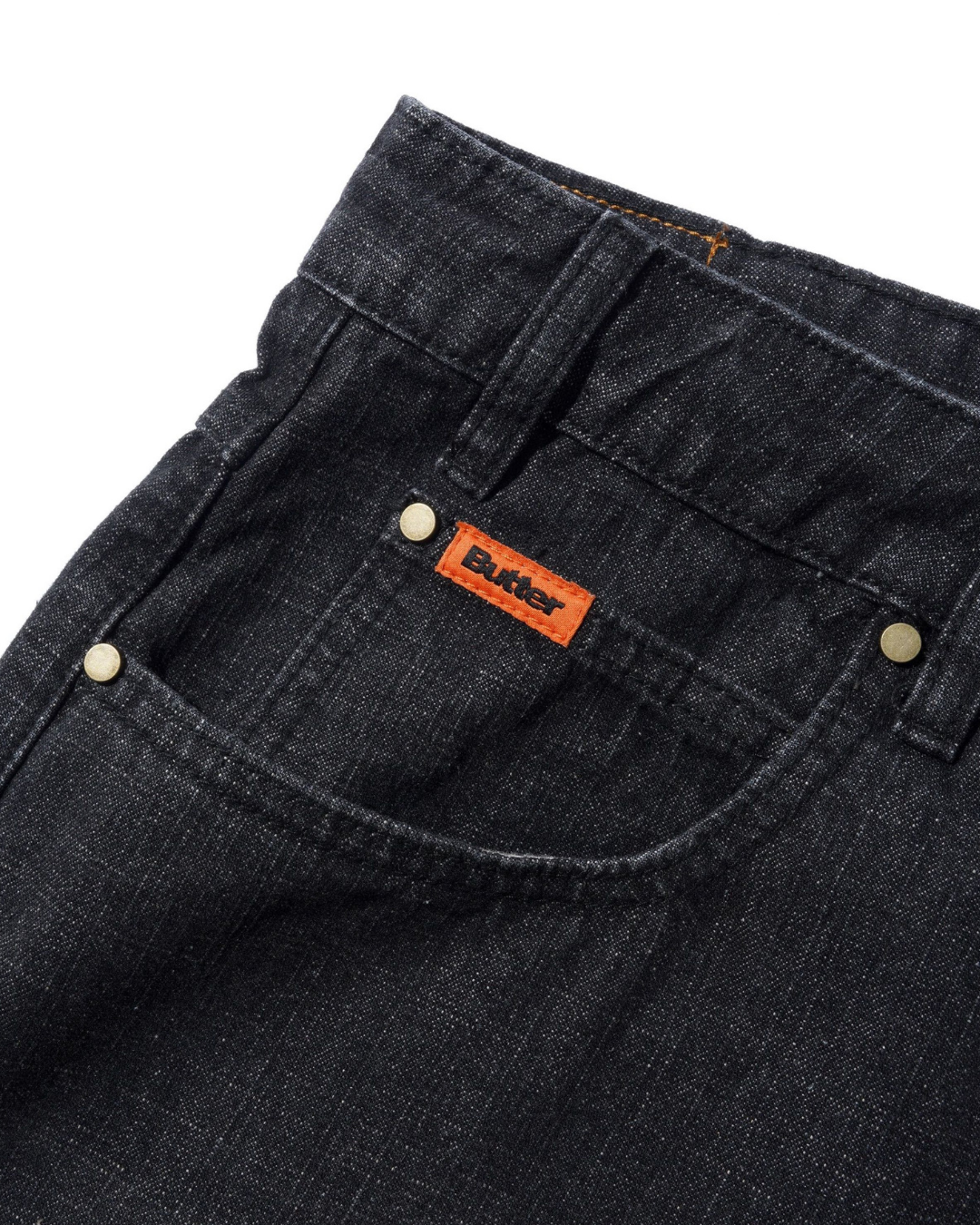 BUTTER GOODS Baggy Denim Shorts - Slub Black