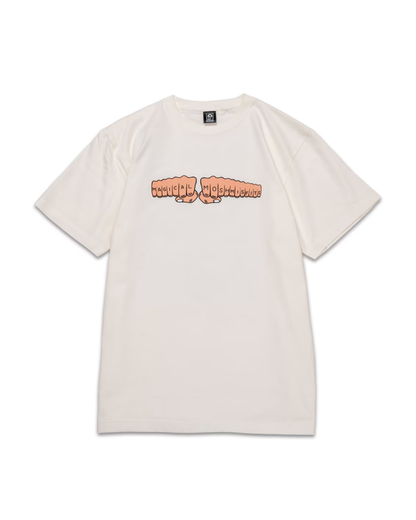 MxMxM x TOY MACHINE "MMM Fist" Tee - White