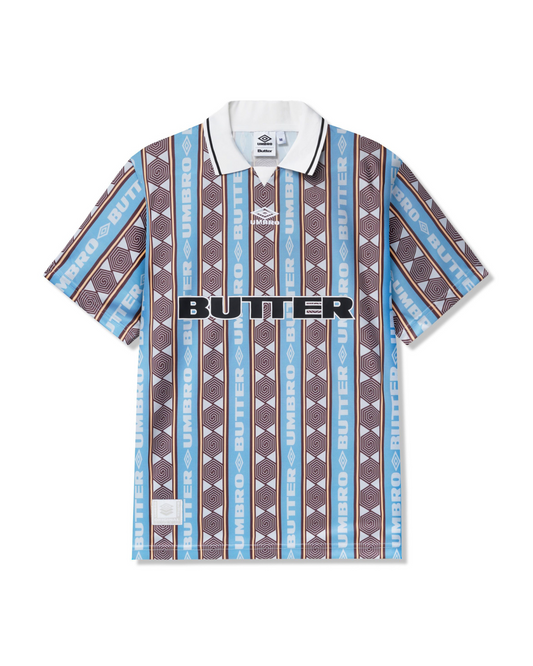 BUTTER GOODS | UMBRO Vert Jersey - Sky/Brown