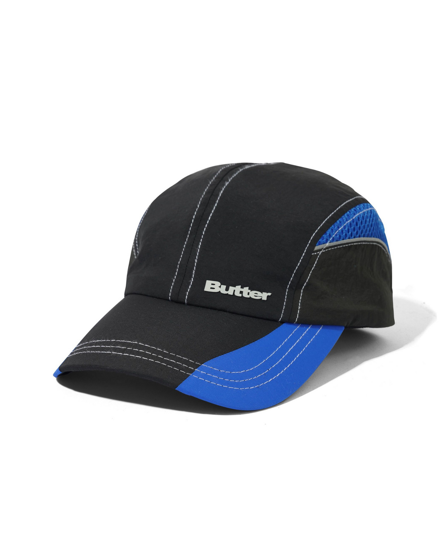 BUTTER GOODS Race 4 Panel Cap - Black