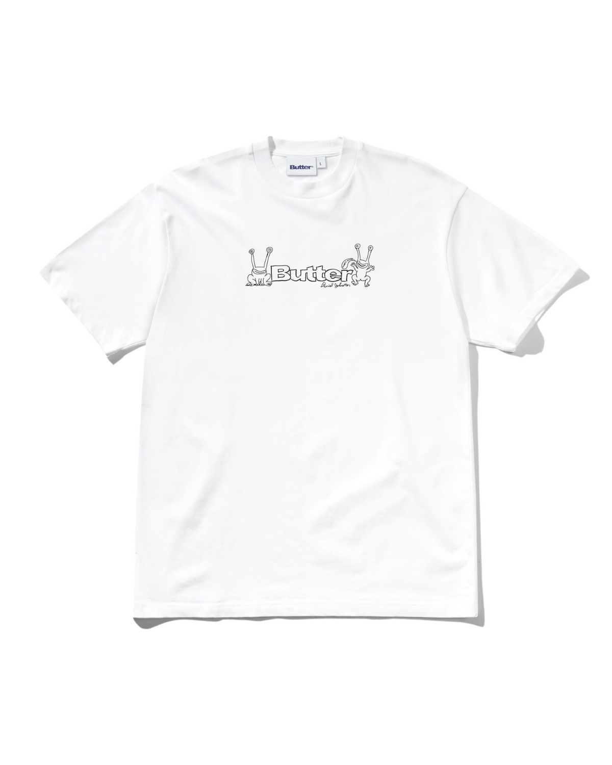 BUTTER GOODS | DANIEL JOHNSTON Frog Logo Tee - White
