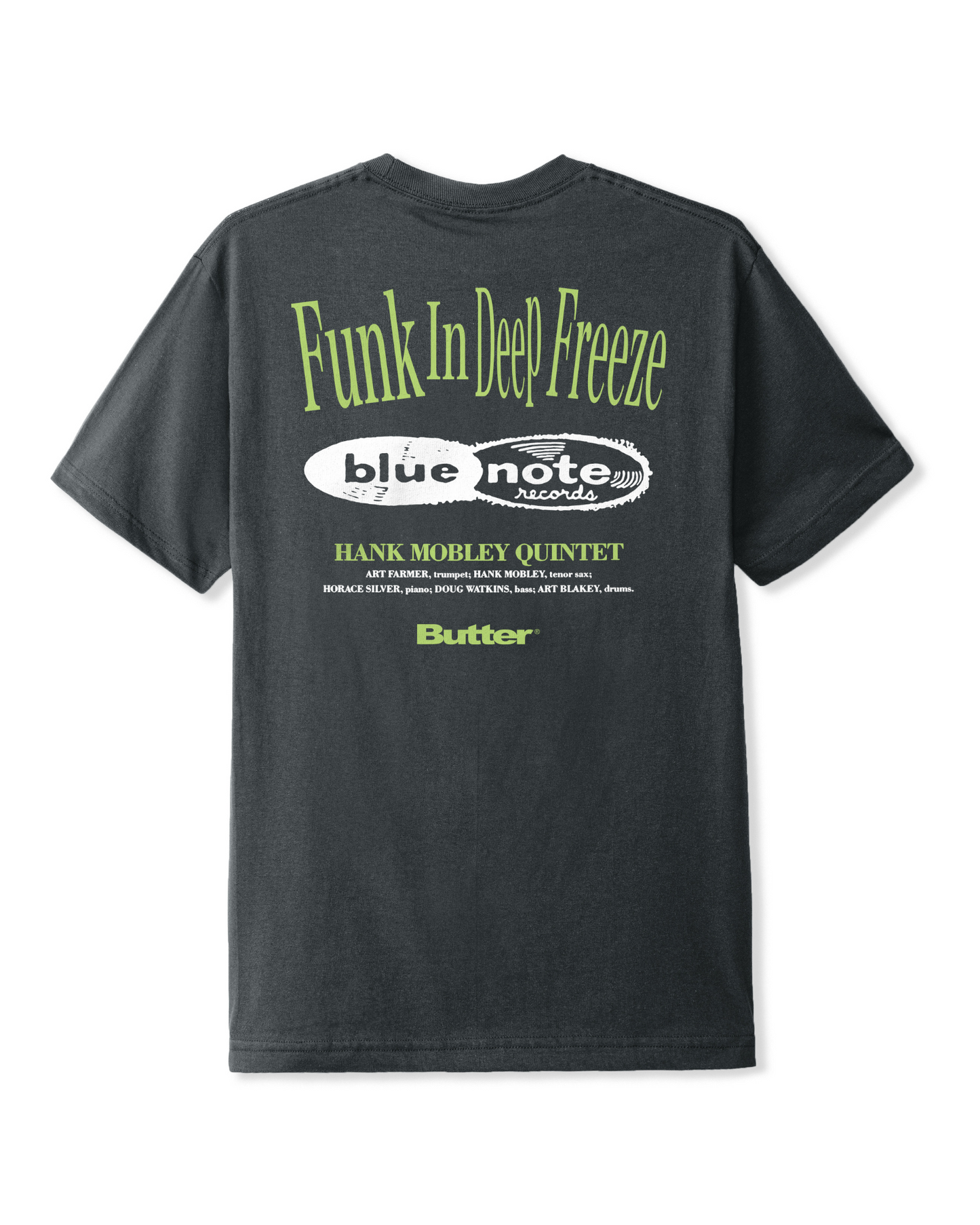 BUTTER GOODS | Blue Note Funk Tee - Charcoal