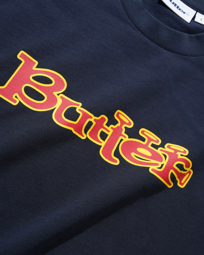 BUTTER GOODS Trumpet Tee - Navy