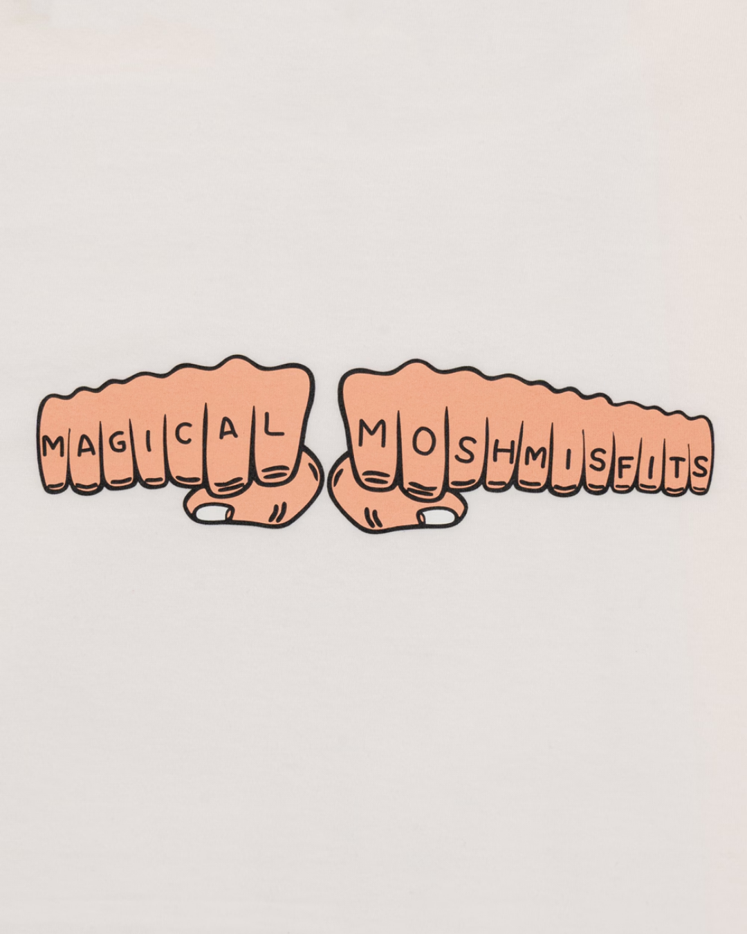 MxMxM x TOY MACHINE "MMM Fist" Tee - White