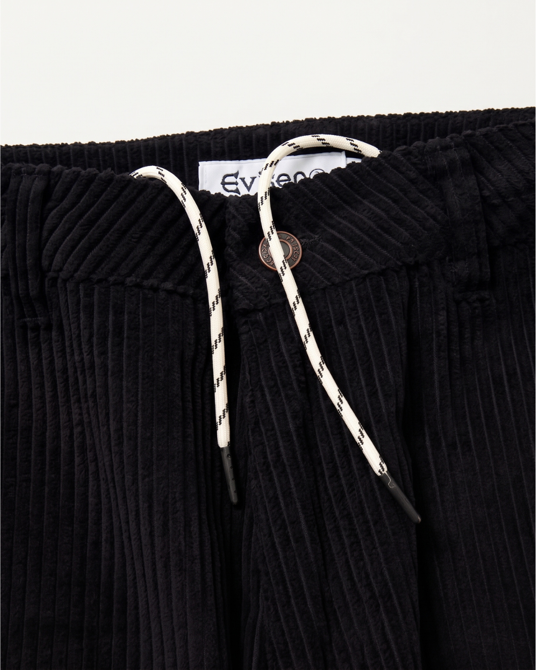 EVISEN Bohemian Corduroy Work Pants - Black