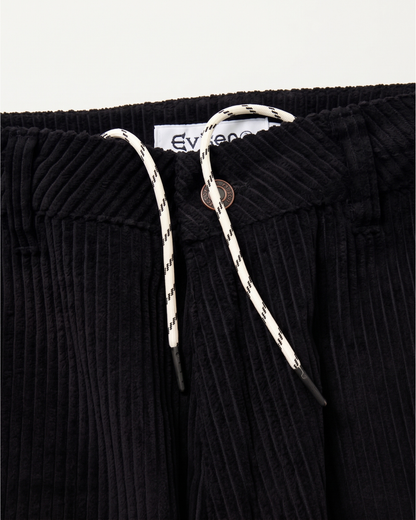 EVISEN Bohemian Corduroy Work Pants - Black